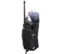 Générique Backpack Strap Water Bottle Holder | Plaid Cloth & Mesh, 7.1in X 3.1in | Outdoor Hydration Pouch, Hiking Trekking Accessory | Shoulder Strap Bottle Carrier, Nero , Se référer au descriptif