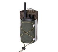 Générique Backpack Strap Water Bottle Holder | Plaid Cloth & Mesh, 7.1in X 3.1in | Outdoor Hydration Pouch, Hiking Trekking Accessory | Shoulder Strap Bottle Carrier, Verde militare, Se référer au