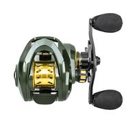Générique Bait Wheel, 8 kg Max Drag Baitcasting Reel, Lightweight Feeder Spinner, Smooth Casting Mechanism with Metal Frame, Ideal for Fishing Enthusiasts, Beginners, Professionals
