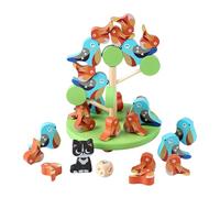 Générique Balance Game, Wooden Bird Stacking Toy, Interactive Fine Motor Development Set with Colorful Blocks, 1 Set Multicolor for School, Classroom, Family, Tabletop Learning Play