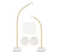 Générique Balloon Arch Stand, Wedding Arch Floor Frame, Stabile Standing Design, Bendable Backdrop Holder for Party, Commemoration, Holiday, Flower Garland, Event and Photography Decoration, Gold
