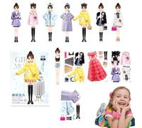 Générique Bambole di Carta Magnetica Vestire | Kit di Abiti per Bambole magnetiche Principesse - Gioco educativo di Imitazione e apprendimento,attività per Compleanno Halloween Natale