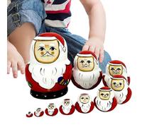 Générique Bambole Gigognes per,Dimensioni compatte Dipinte a Mano - Bambole in Legno con Decorazione Manuale,per Soggiorno Ingresso Mensola Presentazione Camera Camera Camera