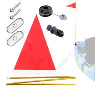 Générique Bandiera di sicurezza pieghevole per kayak - Bandiere marine luminose con supporto sicuro, accessorio ultraleggero per sport di paddle, kayak, canoa e piccole barche | Bandiere