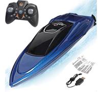 Générique Barca Telecomando RC per | Giocattolo Acquatico 2.4G con Figure - Telecomando Barca da Corsa - per 4-12 Anni Ragazze Ragazzi Piscina Stagno Lago Fiume Spiaggia Esterno