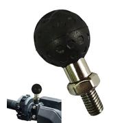 Générique Base di fissaggio per manubrio di moto, base di montaggio per specchietto retrovisore bicicletta, in lega di alluminio resistente con rotazione a 360° per di navigazione