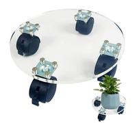 Générique Base Per Ruote - Supporto Per Ruote Con Ruote Con Ruote Base Per Vaso A Ruote - Supporto Per Ruote A Ruote Da 143 LB, Sotto Un Vassoio Con Ruote Bloccabili Per Il Suo