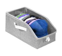 Générique Baseball Hat Organizer - Ampio spazio di risparmio Box con finestra trasparente, Neat Storage, Cap Holder for Families For Home Bedroom Travel Dormitory RV Holiday Office, Foldable Fabric