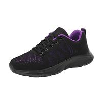 Générique Basket Ortopedico Donna Basket Running Donna Scarpe Da Corsa Donna Scarpe Da Passeggiata Donne Sport Tempo Libero Fitness Palestra Jogging Traspirante Comfort Basket, Viola 4, 38 EU