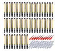 Générique Bastoncini di - 50 x bastoncini di scintillio a punta di canna, strumento, hardware terminale galleggianti, galleggianti che brillano nel buio per la notte, faci
