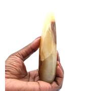 Générique Bastone in Calcite da 185 grammi e 135 millimetri, minerale calcite del Madagascar, pietra originale autentica, esemplare unico, oggetto d'arte minerale, pietra di spiritualità
