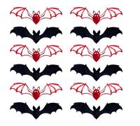 Générique Bat Decorations, Halloween Bats Wall Decor 3D Stickers, 12 pezzi impermeabili Bat Decals, Reusable Design for Indoor, Outdoor, Bathroom, Room, Fireplace, Window, Car, 5.91x3.54inch