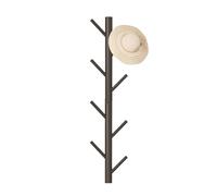 Générique Bath Towel Wall Hook, Jacket Hook, Space Saving Multipurpose Hat Stand Rack for Hanging Towels, Coats, Jacket, and altri , 33,07 Inches,400 g, Coffee, White