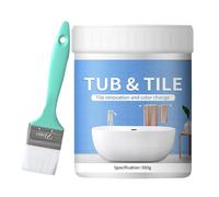 Générique Bathroom - Kit per pittura a tubo, per vasca da bagno, 4,33 x 3,74 pollici, per rifinire le piastrelle, Quick-Dry, Water-Resistant Formula, Easy Application, Countertops 500 g