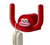 Générique Bathroom Slippers Hanger, Wall-Mounted Cartoon Salvataggio Mouth Rack, No-Punch Space-Saving Shoe Holder, Fun Organizer per Door, Coat, Scarf and Towel Storage