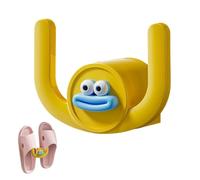Générique Bathroom Slippers Hanger, Wall-Mounted Cartoon Salvataggio Mouth Rack, No-Punch Space-Saving Shoe Holder, Funny Organizer for Slippers, Scarves, and Towels, Home Storage Solution