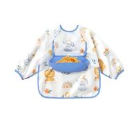 Générique Bavaglino a maniche lunghe per bambini, grembiule per mangiatoia infantile, Avventura forestale, B