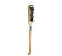 Générique BBQ Grill Brush, Oven Cleaning Scraper, Pizza Stone Brush, Heavy Duty Wire Bristles with Long Handle, Rust Resistant Kitchen Tool, Cooking Grill Maintenance Tool for Camping Backyard