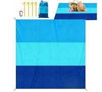 Générique Beach Blanket Waterproof Sandproof - Poliestere 210 x 200 cm Foldable 350 g | Large Quick Dry Picnic Blanket Sand Free Beach Mat Lightweight Travel Outdoor Camping Hiking Vacation Beachs Use