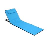 Générique Beach Lounge Chair, 5 Posizioni Outdoor Sedia, Sunbathing Recliner, Foldable Lounger, Sturdy Costruzione, (57,09 x 18,5 pollici), Perfect for Relaxing at The Shore, Garden, Oro Poolside