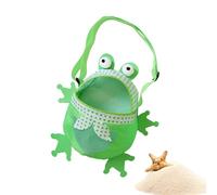 Générique Beach Mesh Bag, Frog Shape Tote, 9,84 x 7,87 Inches Adjustable Portable Carrier, Lightweight Storage for Collecting Seashells Kids Boy Girl Outdoor Vacation Travel Adventures, multicolore