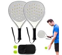 Générique Beach Paddles - Tennis Racket Set | Optimized Airflow Holes Equipment Racquets for Beginner Junior Kids Practice Sports Women Men Boys Girls Outdoor Travel Children