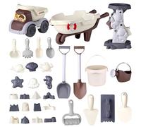 Générique Beach Sand Toys, Travel Set, 12,6 x 6,69 in Digging Game Kit, Authentic Tools, Colorful Lightweight Design for Outdoor Activities, Backyard, Campeggio, Vacation, Pool, Kids