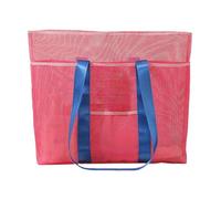 Générique Beach Tote Bag - Portatile Multifunzionale Beach Bag | Mesh Tote Bag | Beach Organizer | Ampia Capacity | Multifunctional Travel Supplies For Towel Cosmetics Swimsuit, rosa caldo, Se référer