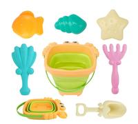 Générique Beach Toy Set, Sand Shovel Bucket, 22 cm/8,68 in 10,5 cm/4,13 pollici Sea Animal Molds, Interactive Digging Tools, Colorful Stacking Shapes, 3-10 anni, Outdoor Play for Boys Girls