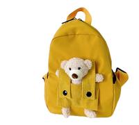 Générique Bear Backpack Kids, Kindergarten School Bag, 10,63 x 8,27 in Spacious Interior Knapsack, Soft Comfortable Straps, Lightweight Authentic Design for Boys, Preschool, Outdoor Trips, giallo, Se