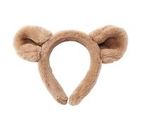 Générique Bear Ears Headband, Cute Plush Makeup Headband, Face Wash Headband, Non Slip Headband per Washing Face Makeup, Makeup App Headband, Fun Headband for Washing Face