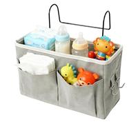 Générique Bedside Organizer - Adjustable Space Saving Storage Pocket, Multi Compartment Hanging Caddy, Portable Design, for Dorm Bedroom Room Travel, Bedside Storage Bag, 4.13x11.61x7.28 Inches