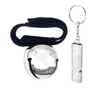 Générique Bells to Scare Bears, Self-Defense Mute Mode Gear, Metal Whistle Bells for Camping, Backpacking, Fishing, Mountaineering, Adventure, Night Running