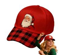 Générique Berretto da baseball Babbo Natale, regolabile, elegante e ricamato con l'Effigia di Babbo Natale, cappellini da baseball per feste per uomini e donne, per amanti, amici, mogli, marito, madre