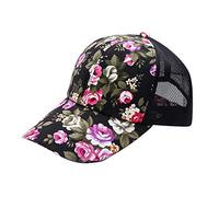 Générique Berretto da notte riscaldato Sun Women's Cap Flower All- Baseball Baseball Caps Berretto Uomo Rigolo, Le Noir, Taglia unica