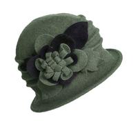 Générique Berretto Gavroche Velluto da donna, berretto a campana, cappello a secchio, anni '20 e 50, da uomo, rosso, verde, Taglia Unica