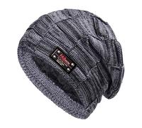 Générique Berretto nero da uomo, cappello invernale da uomo, freddo, foderato, lavorato a maglia, caldo, spesso, teschio di morte, berretto per nascita, ragazza, Marina, M