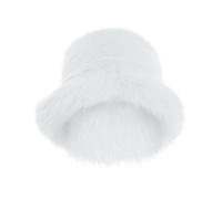 Générique Berretto parrucca taglia L, cappello invernale caldo, pelliccia soffice, cappelli da pesca, cappelli a secchio, per donne, 2024, berretto Paris Germain bambino, bianco, Taglia Unica