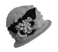 Générique Berretto visiera piatta uomo donna berretto campana, cappello secchio anni '20 e 50 ragazza 3 anni, grigio, Taglia Unica