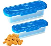 Générique Better Breader Shaker Bowl | 2 pezzi Multifunctional Cooking Tool | Fish Better & Coating Bowl With Lid For Chicken Wings, Fish, Vegetables, Home Kitchen, Ristorante & Dining Room