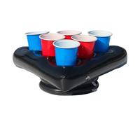 Générique Beverage Holder Float, Floating Drink Tray, Inflatable Hat Design for Easy Summer Use, Sturdy with Comfortable Fit, Outdoor Water Game Accessory, Pool Party Beer Soda Lemonade Drinks