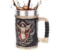 Générique Bicchiere pesante - da tè - Contenitore riutilizzabile per bevande, 50 cl, portatile, decorativo, per ristorante, casa, quotidiano, amici, compleanno, Halloween, viaggi, feste