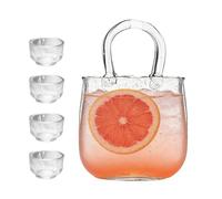 Générique Bicchieri da acqua | 2340 ml a forma di borsa trasparente, per aperitivo, cena, matrimonio, compleanno, festa, brunch, merenda, matrimonio, compleanno, ricevimento, brunch, merenda,