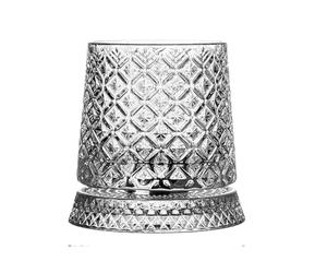 Générique Bicchieri da Whisky rotanti - Include un sottobicchiere per tazza da bere rotante in stile vecchio fashioned | Cocktail borbone,destinati agli uomini, al padre, al nonno, ai figli, alla