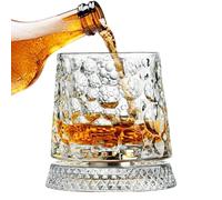 Générique Bicchieri Old Fashioned | Base girevole a 360 gradi per tazza da bere, bicchieri antichi, regalo per Babbo Natale, compleanno