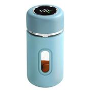 Générique Bicchieri per bevande in ,Bottiglia d'acqua portatile 280 ml | Glass Water Cup - Water Glasses - 280 ml Drinking Bottles | Portable Tea Mug with Stand Function and Real-Time Temperature