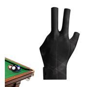 Générique Billiards Cue Glove, Billiard Cue Support, Smooth Stroke Control, Breathable 3finger Antislip Left Hand, Control Fit Precision Tournament Training Beginners Pro Outdoor Use Durable