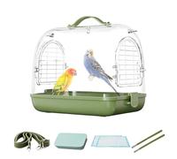 Générique Bird Carrier - Bird Travel Cage | Parrot Backpack | Portable Bird Carrier Backpack for Travel, Bird Travel Carrier, Bird Transport Bag, Trasparente Pet Carrier for Birds, Bird Backpack, rosa