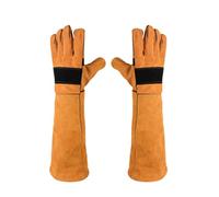 Générique Bite-Resistant Pet Gloves - Thickened Cowhide Protective 45 cm | Scratch & Bite Proof Training Gloves for Cats Dogs | Multi-Purpose Work - Pet Care Gardening Outdoor