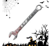 Générique Bloody Simulation Wrench, Fake Halloween Prop Tool, Realistic Horror Costume Accessories for Haunted Houses, Cosplay, Pranks, Partiti, Bar, Escape Rooms, Role-Playing, PE